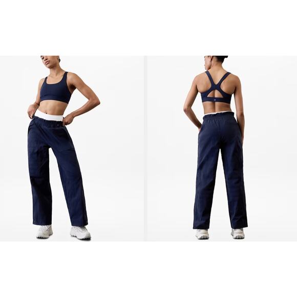 NWT Athleta Trekkie Parachute Pant Navy Blue – Size 6 - Picture 1 of 6